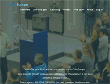 Tablet Screenshot of chiroeurope.com